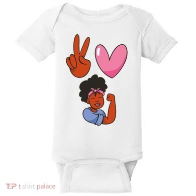 Peace Love Melanin Baby Bodysuit