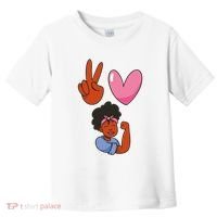Peace Love Melanin Toddler T-Shirt thumb 0