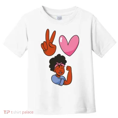 Peace Love Melanin Toddler T-Shirt
