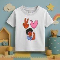Peace Love Melanin Toddler T-Shirt thumb 3