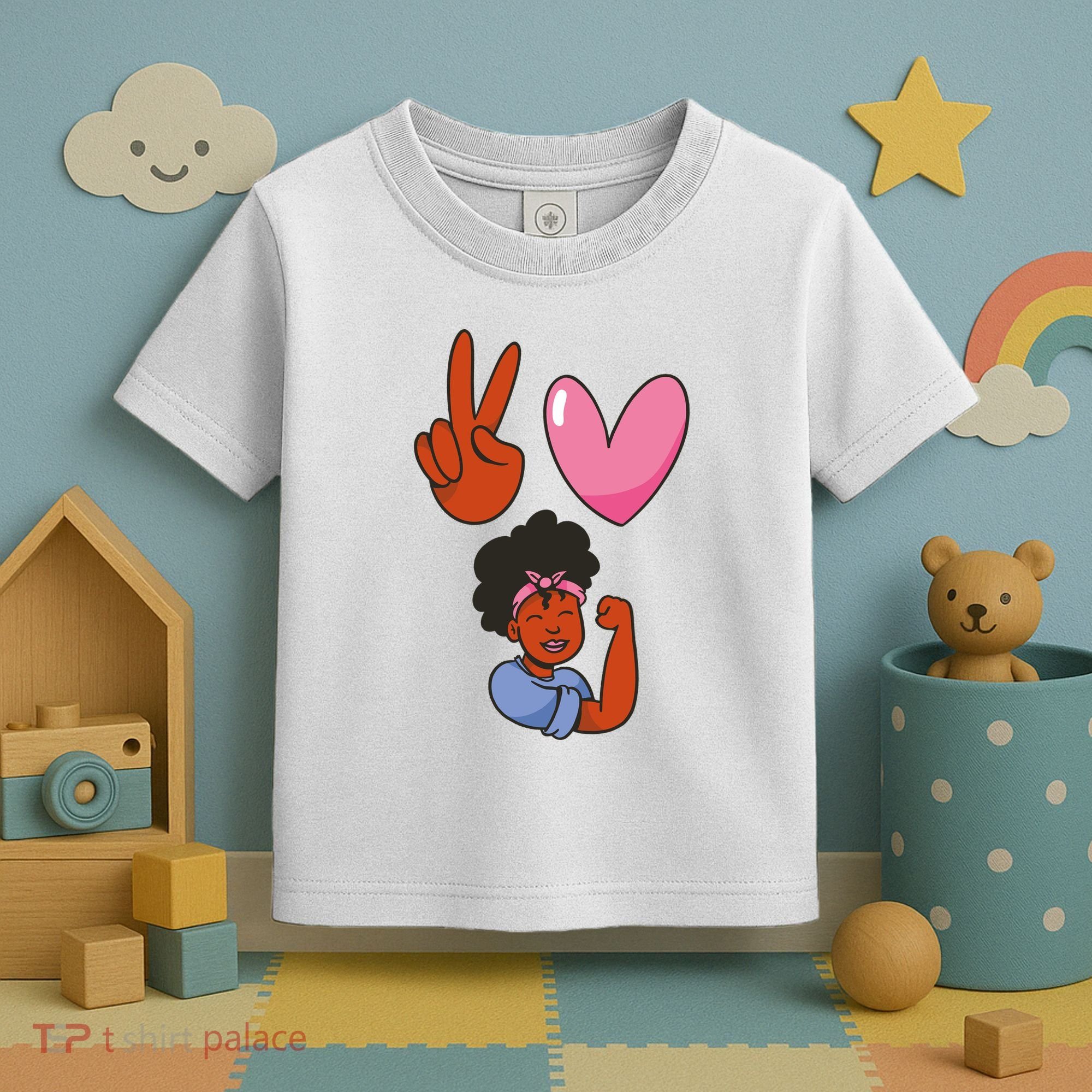 Peace Love Melanin Toddler T-Shirt