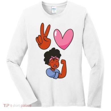 Peace Love Melanin Women's Long Sleeve Shirt