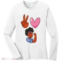 Peace Love Melanin Women's Long Sleeve Shirt thumb 0