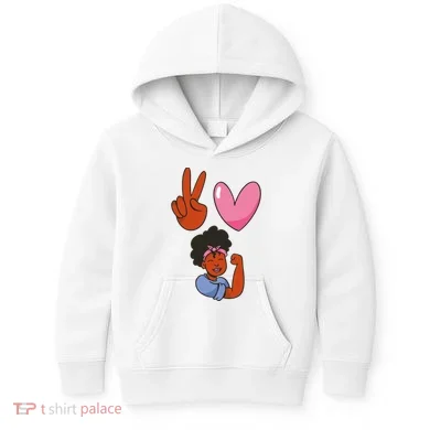 Peace Love Melanin Kids Hoodie