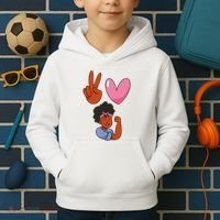 Peace Love Melanin Kids Hoodie thumb 2