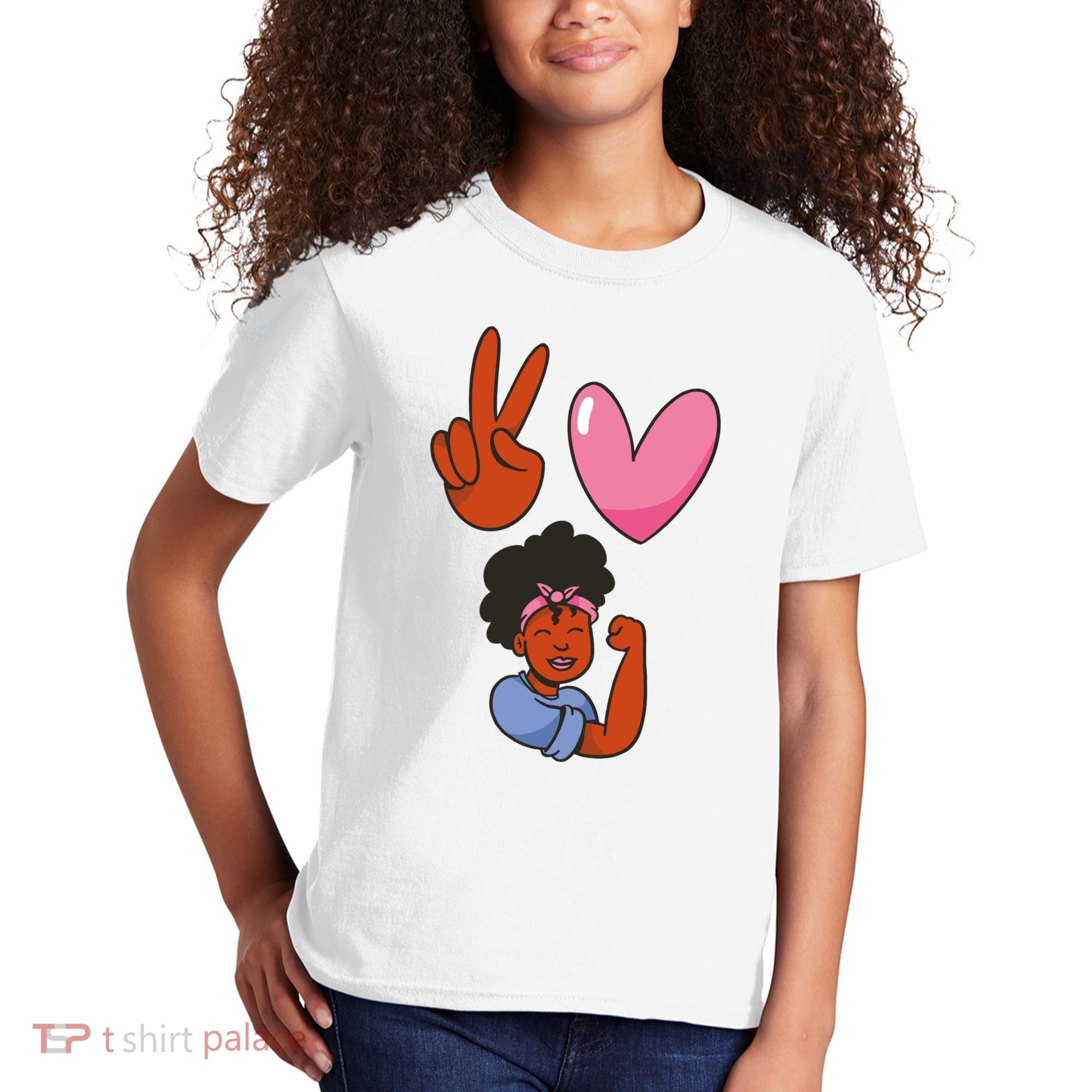 Peace Love Melanin Kids T-Shirt
