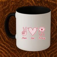 Peace Love Nursing Coffee Mug thumb 2
