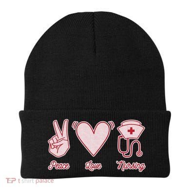 Peace Love Nursing Beanie