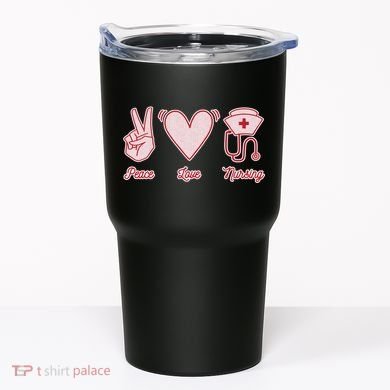 Peace Love Nursing Tumbler