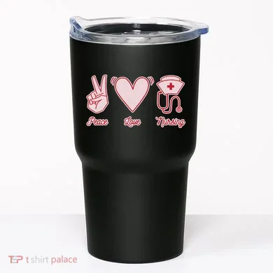 Peace Love Nursing Tumbler