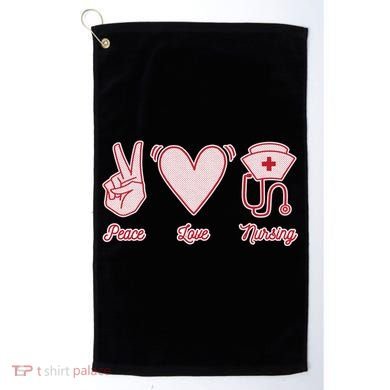 Peace Love Nursing Golf Towel