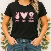 Peace Love Nursing Women's T-Shirt thumb 2