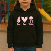 Peace Love Nursing Kids Hoodie thumb 3