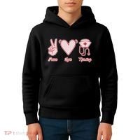 Peace Love Nursing Kids Hoodie thumb 4