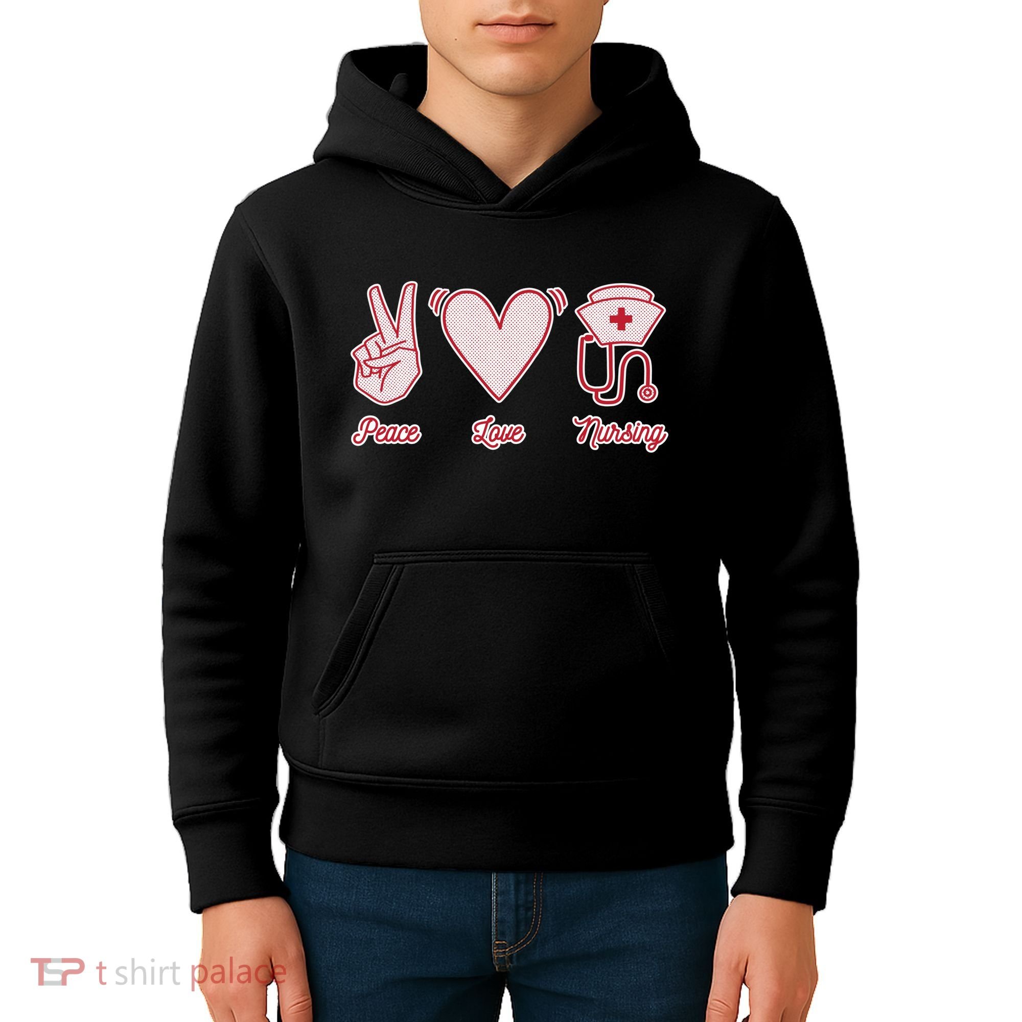 Peace Love Nursing Kids Hoodie