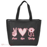 Peace Love Nursing Tote Bag thumb 0