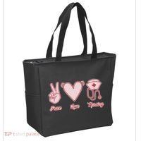 Peace Love Nursing Tote Bag thumb 2