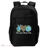 Peace Love Planet Earth Celebrate Earth Day Backpack thumb 0