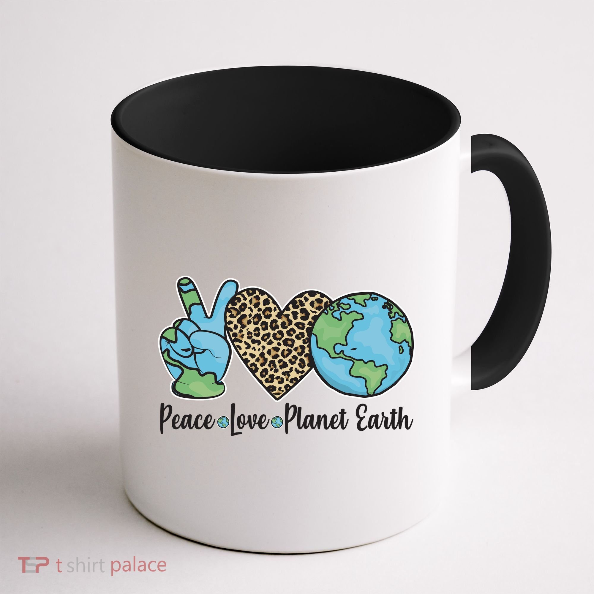 Peace Love Planet Earth Celebrate Earth Day Coffee Mug
