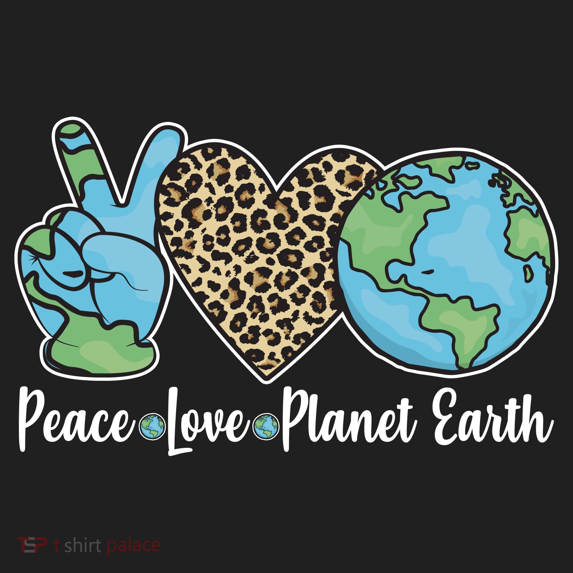 Peace Love Planet Earth Celebrate Earth Day Beanie