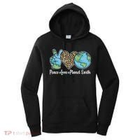 Peace Love Planet Earth Celebrate Earth Day Women's Hoodie thumb 0