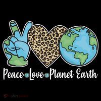 Peace Love Planet Earth Celebrate Earth Day Women's Hoodie thumb 2
