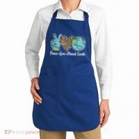 Peace Love Planet Earth Celebrate Earth Day Apron thumb 2