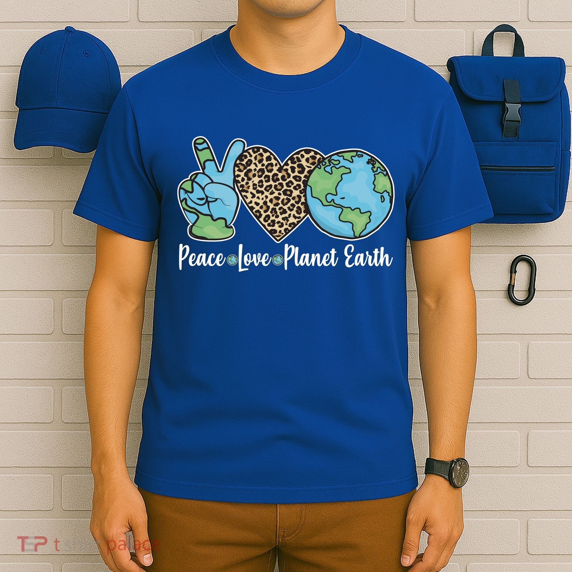 Peace Love Planet Earth Celebrate Earth Day T-Shirt
