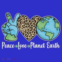 Peace Love Planet Earth Celebrate Earth Day Mousepad thumb 1