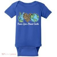 Peace Love Planet Earth Celebrate Earth Day Baby Bodysuit thumb 0