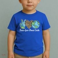 Peace Love Planet Earth Celebrate Earth Day Toddler T-Shirt thumb 2