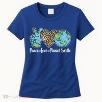 Peace Love Planet Earth Celebrate Earth Day Women's T-Shirt thumb 0