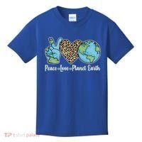 Peace Love Planet Earth Celebrate Earth Day Kids T-Shirt thumb 0