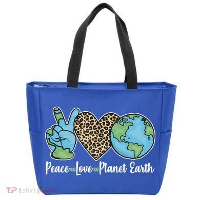 Peace Love Planet Earth Celebrate Earth Day Tote Bag