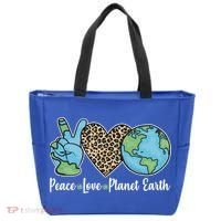 Peace Love Planet Earth Celebrate Earth Day Tote Bag thumb 0