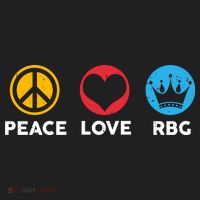 Peace Love RBG Ruth Bader Ginsburg Tribute Women's Sweatshirt thumb 2