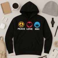 Peace Love RBG Ruth Bader Ginsburg Tribute Hoodie thumb 3
