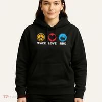 Peace Love RBG Ruth Bader Ginsburg Tribute Hoodie thumb 5