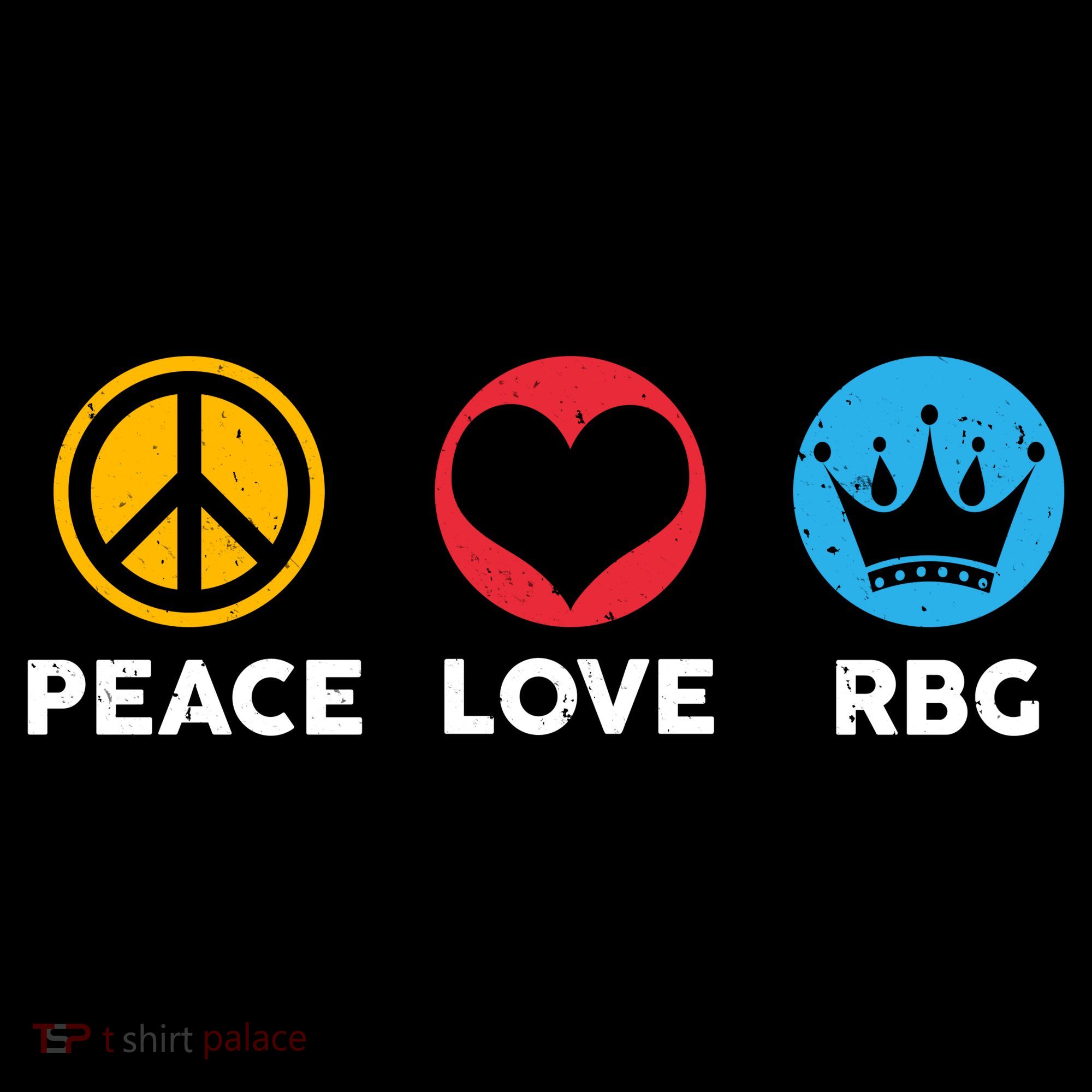 Peace Love RBG Ruth Bader Ginsburg Tribute Sweatshirt