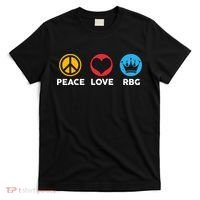 Peace Love RBG Ruth Bader Ginsburg Tribute T-Shirt thumb 0