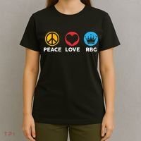 Peace Love RBG Ruth Bader Ginsburg Tribute T-Shirt thumb 4