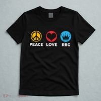 Peace Love RBG Ruth Bader Ginsburg Tribute T-Shirt thumb 5