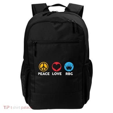 Peace Love RBG Ruth Bader Ginsburg Tribute Backpack
