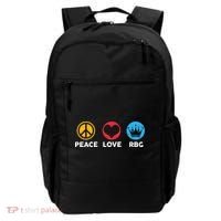 Peace Love RBG Ruth Bader Ginsburg Tribute Backpack thumb 0