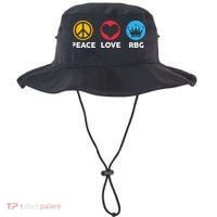 Peace Love RBG Ruth Bader Ginsburg Tribute Bucket Hat thumb 0