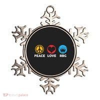 Peace Love RBG Ruth Bader Ginsburg Tribute Ornament thumb 0