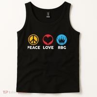 Peace Love RBG Ruth Bader Ginsburg Tribute Tank Top thumb 2