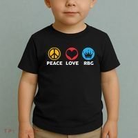 Peace Love RBG Ruth Bader Ginsburg Tribute Toddler T-Shirt thumb 2