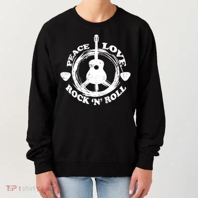 Peace Love Rock 'N' Roll Women's Sweatshirt