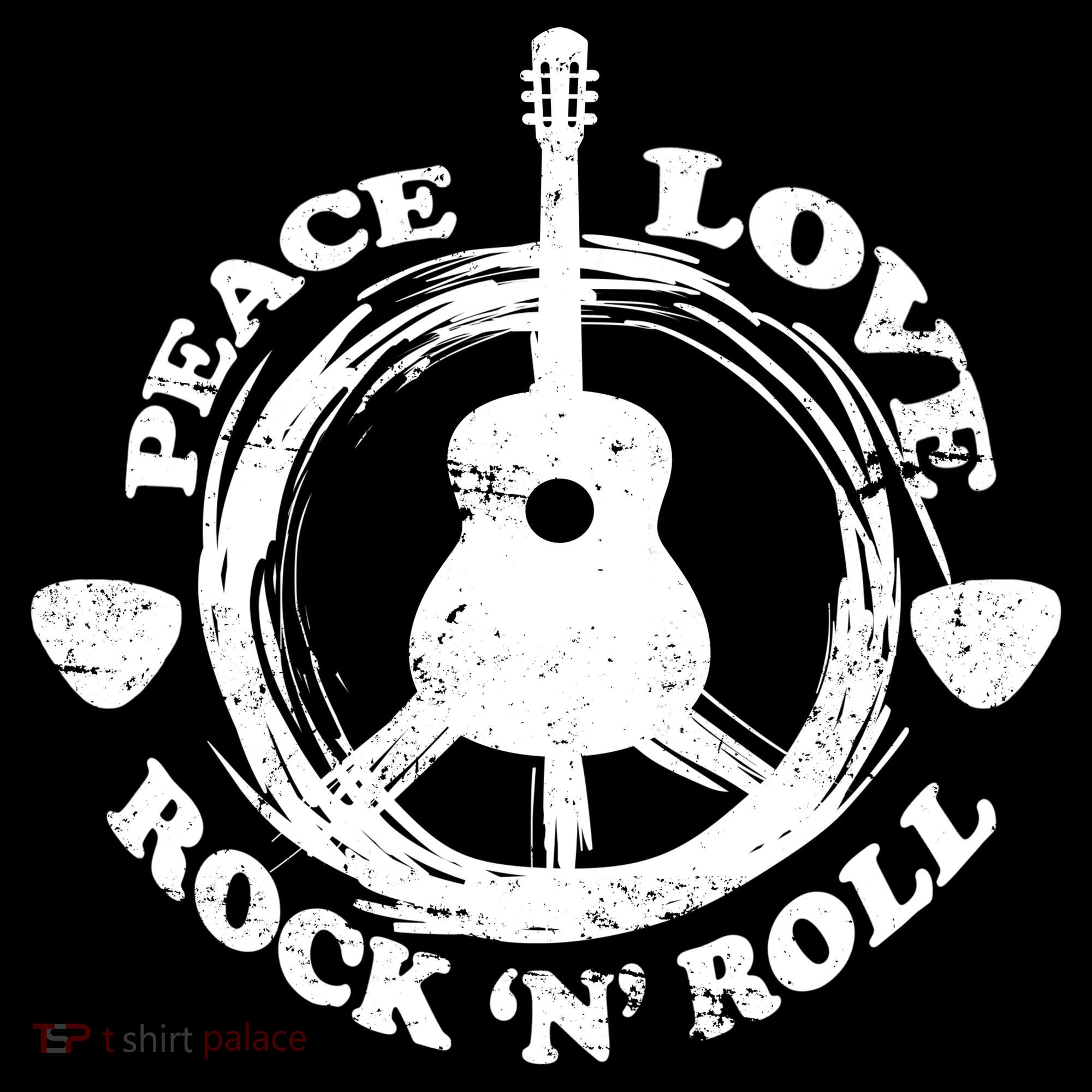 Peace Love Rock 'N' Roll Doggie Tank